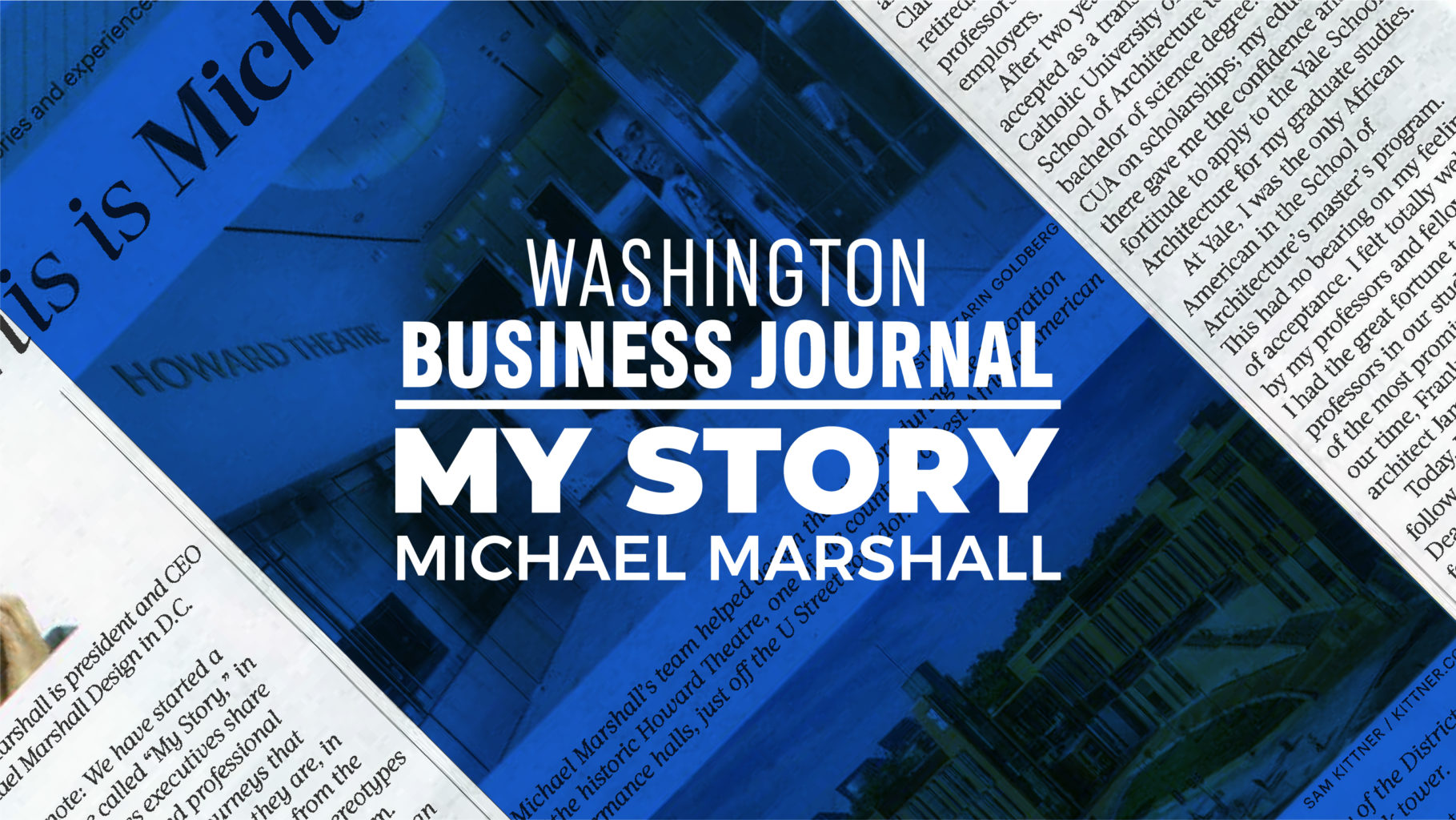 My Story:  Michael Marshall Featured in Washington Business Journal