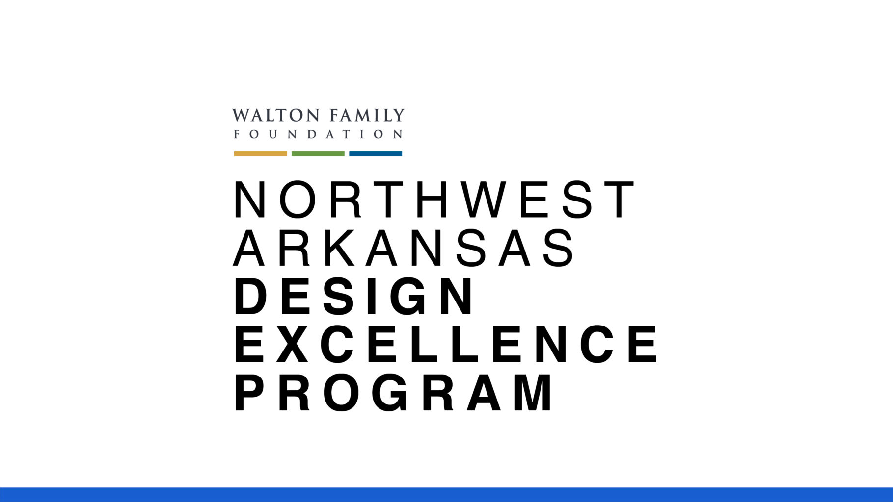 MMD Selected for Walton Family Foundation’s Design Excellence Program